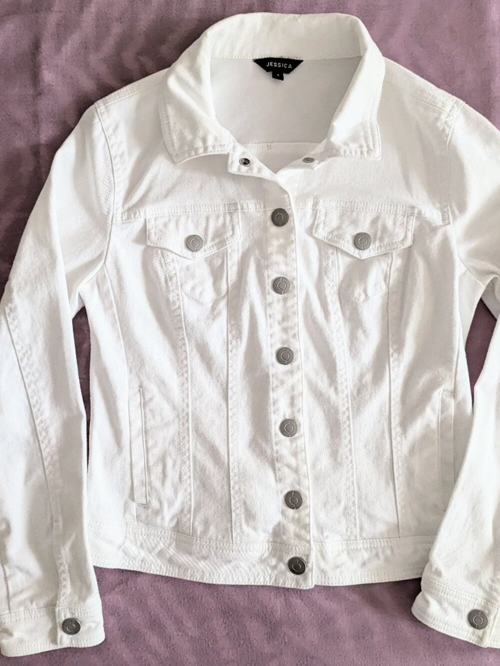 Women's White Denim Jacket